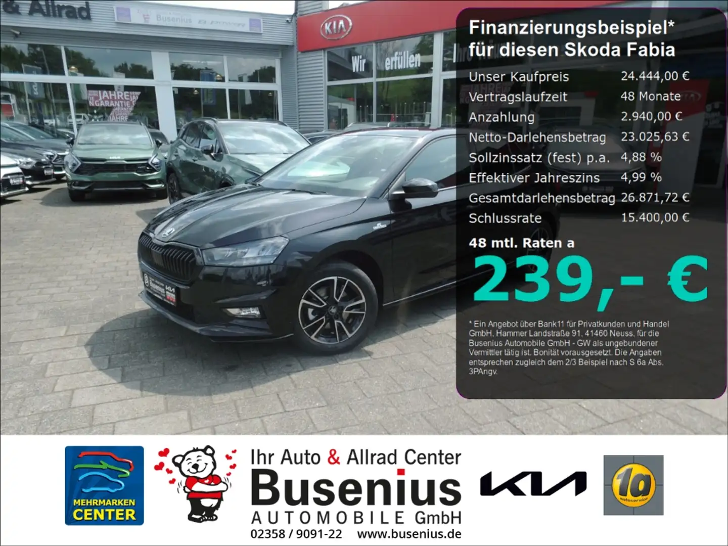 Skoda Fabia 1.0 TSI DSG Monte Carlo EU+LED+Kamera+DAB+Android Zwart - 1