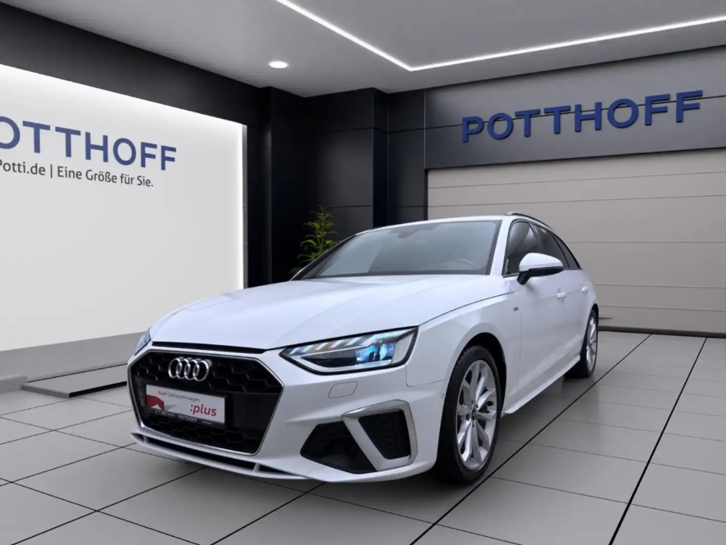 Audi A4 Avant 30 TDI S LINE PANO MATRIX NAVI PDC Blanc - 1