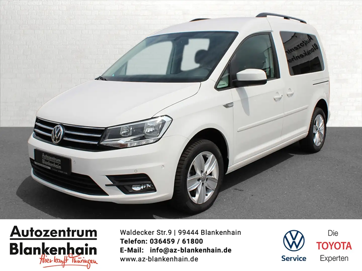 Volkswagen Caddy 2,0 TDI Comfortline AHK*AppCon.*ACC*Kamera Weiß - 1