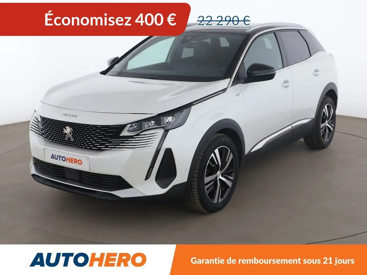 Peugeot 3008 1.5 Blue-HDi GT EAT8 Blanc - 1