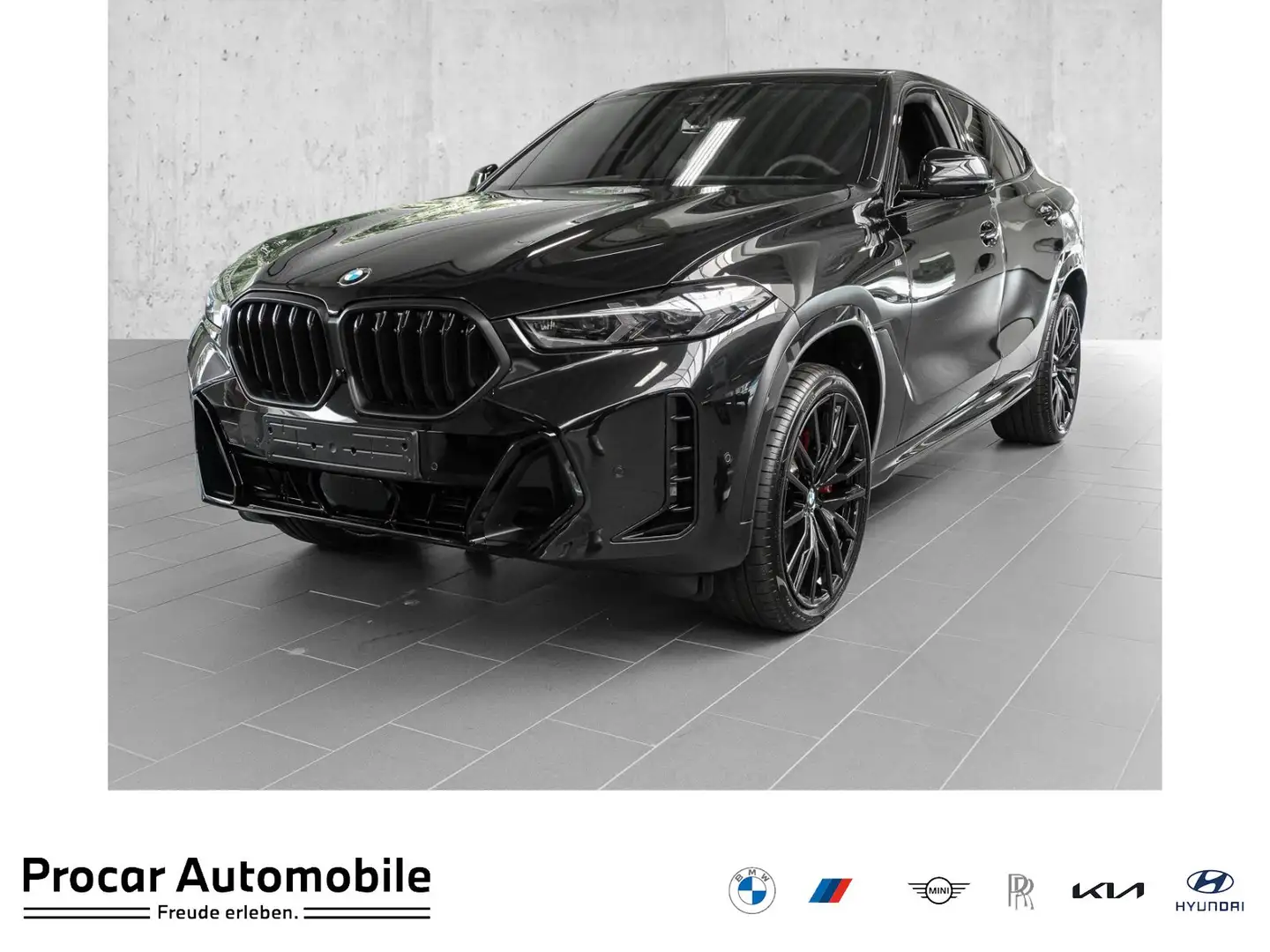 BMW X6 xDrive40d M Sport Sport Pro PANO Sitzlüft. AHK Schwarz - 1