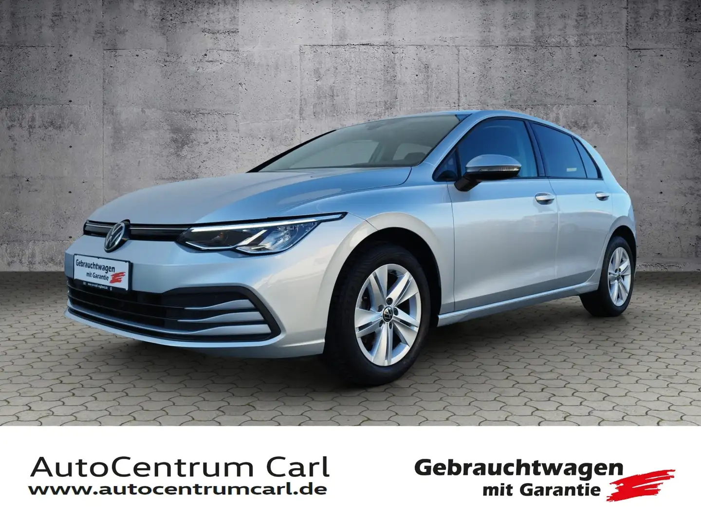 Volkswagen Golf VIII Life 1.5 TSI NAV/L+S/ACC/SHZ/LED KLIMA LED N Argent - 1