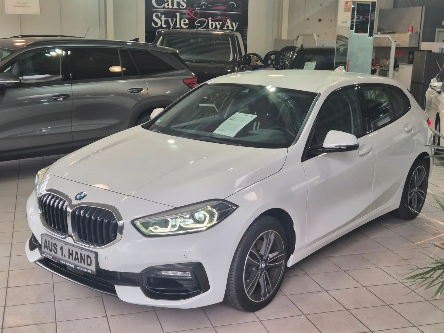 BMW 116 i Sport Line/1.Ha/LED/Temp/PDC/DAB/Garantie Blanc - 1