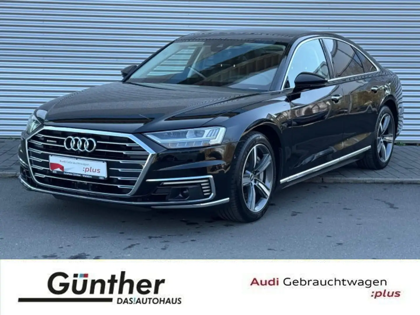 Audi A8 60 TFSIe QUATTRO+HUD+360°+ Schwarz - 1