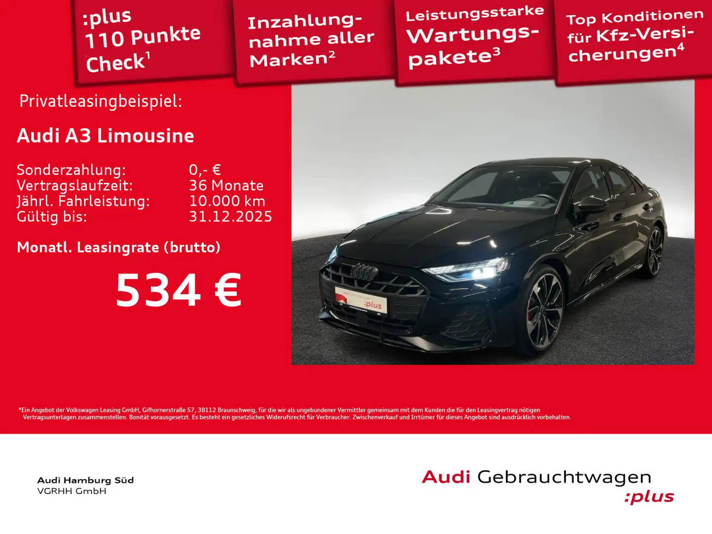 Audi A3 35 TDI S tronic 2xS LINE/NAV/CARBON Negro - 1