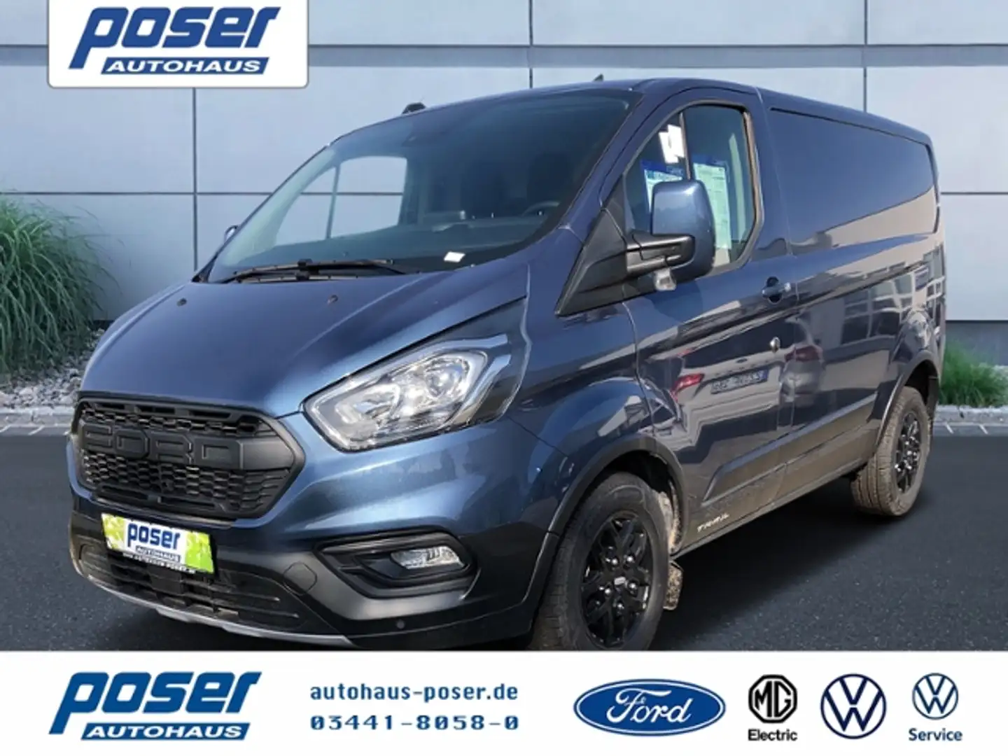 Ford Transit Custom  Kasten 340 L1 Trail KLIMA Blau - 1