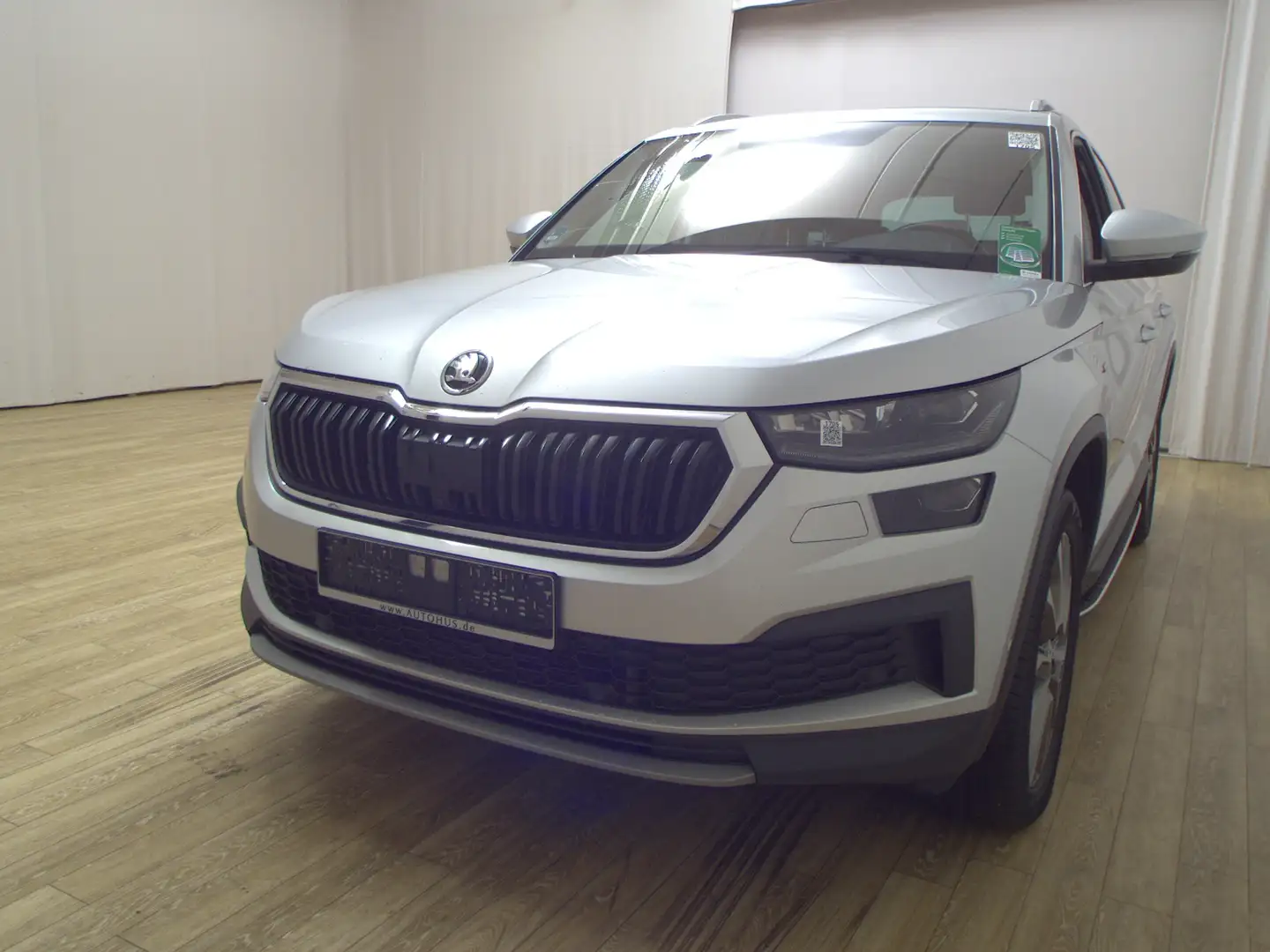 Skoda Kodiaq 2.0 TDI 4x4 Clever Navi LED AHK StandHzg Silber - 2