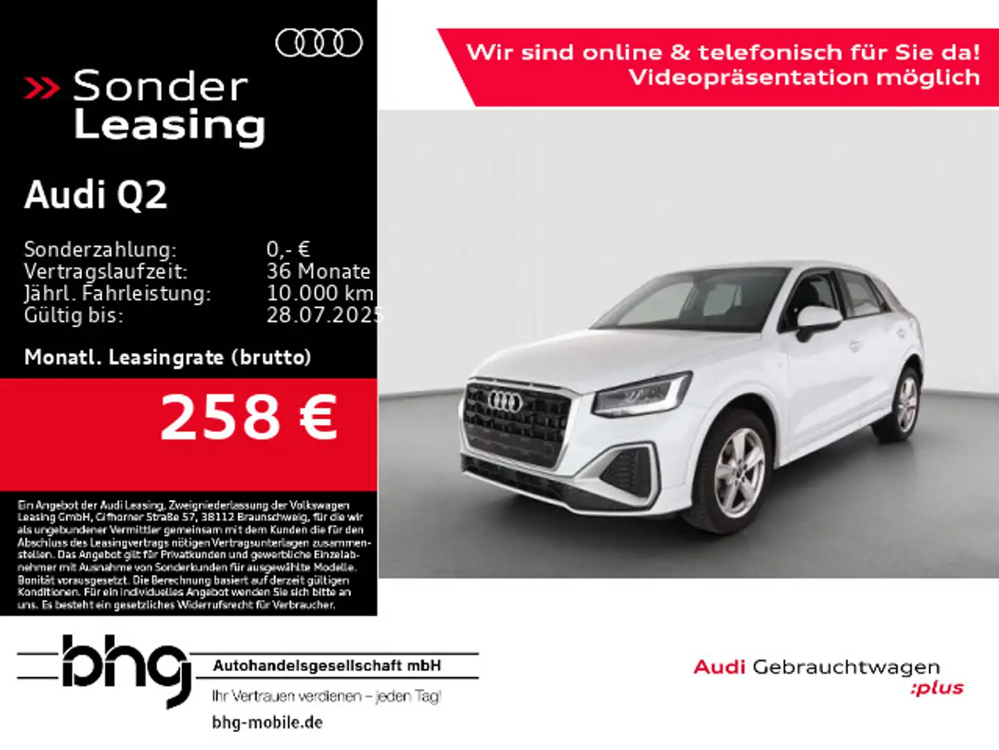 Audi Q2 35 TFSI S tronic S line Weiß - 1