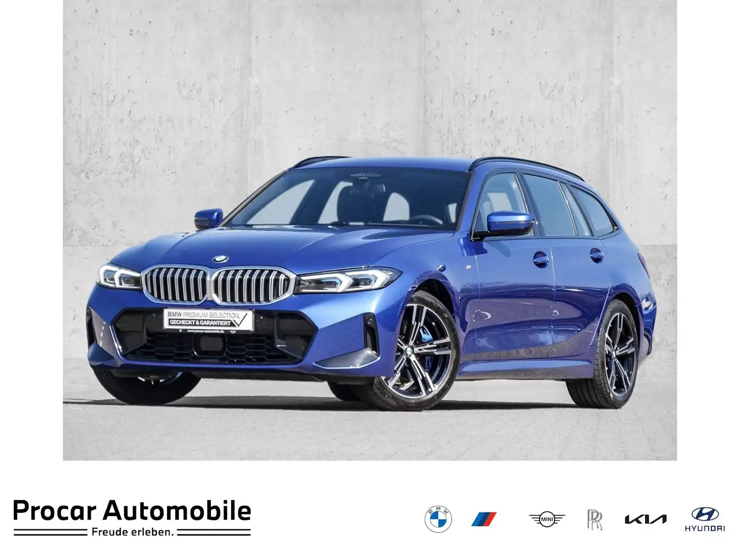 BMW 320 d xDrive M SPORT+AHK+HuD+DA PROF+PA+HiFi Blau - 1