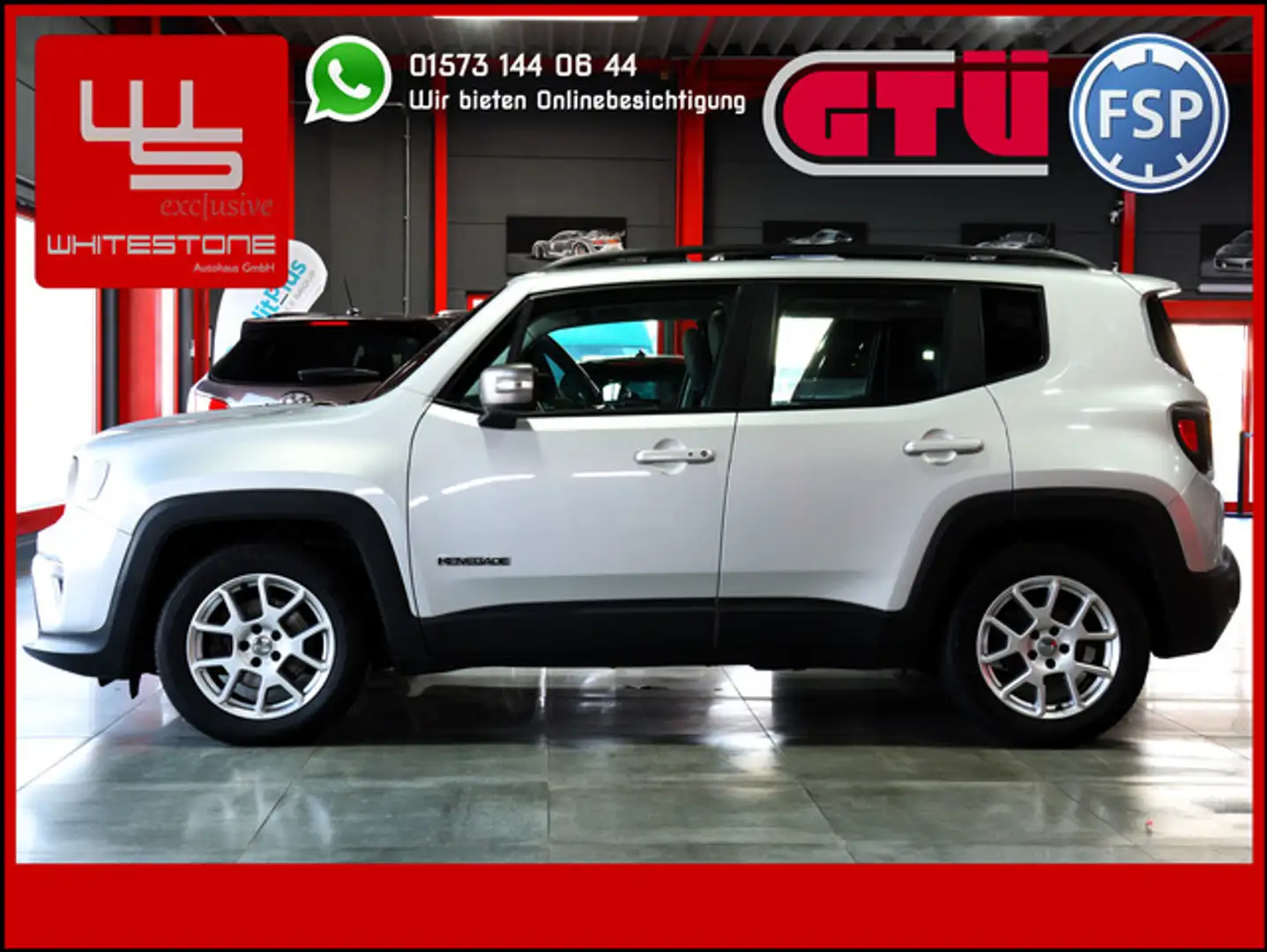Jeep Renegade Limited Aut Panorama Leder R.-Cam Shzg Silber - 1