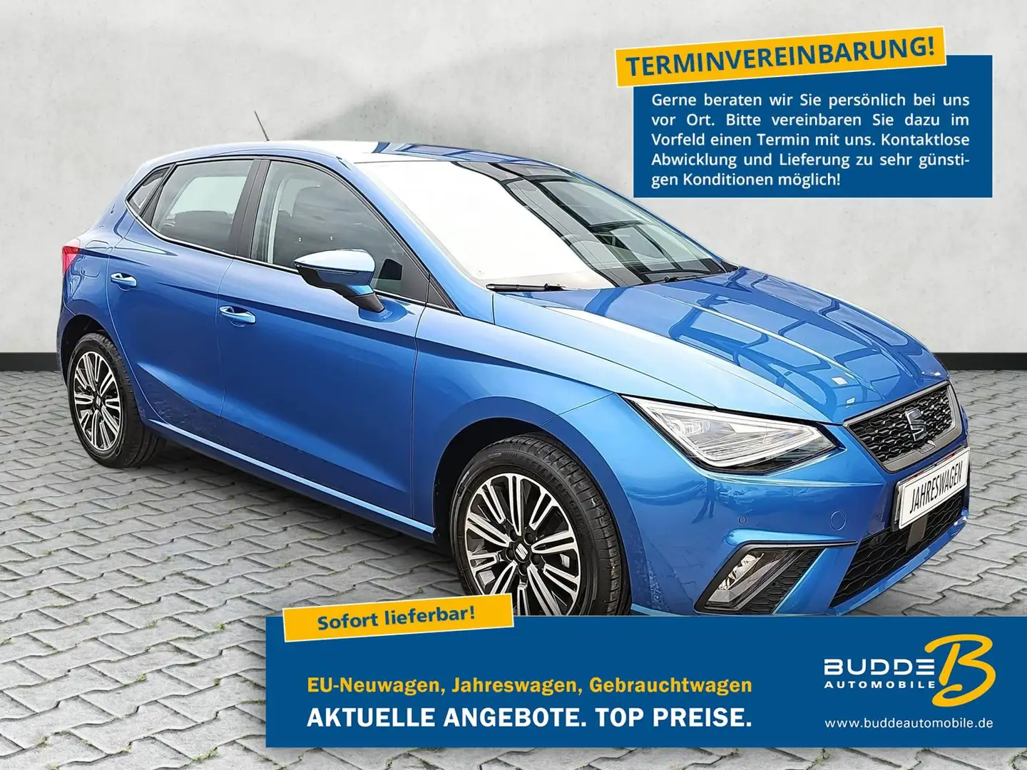 SEAT Ibiza 1.0 TSI Style / Tempomat / Voll-LED / PDC Bleu - 1