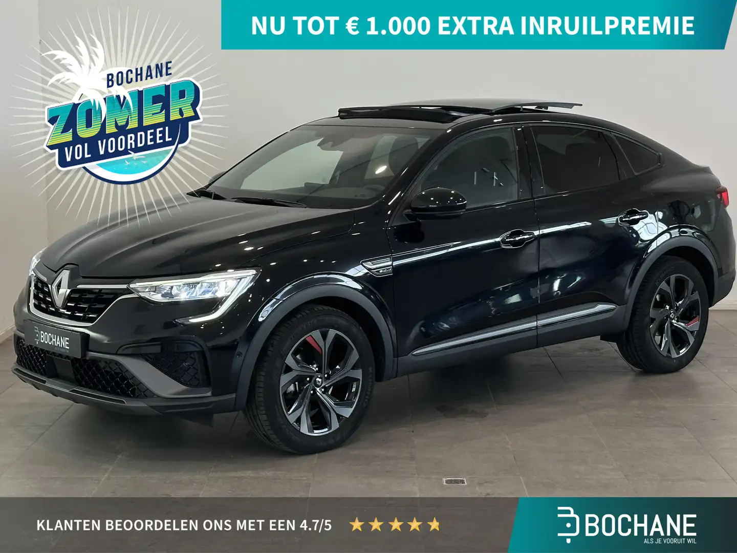 Renault Arkana 1.6 E-Tech Hybrid 145 R.S. Line | Elektrisch glaze Zwart - 1