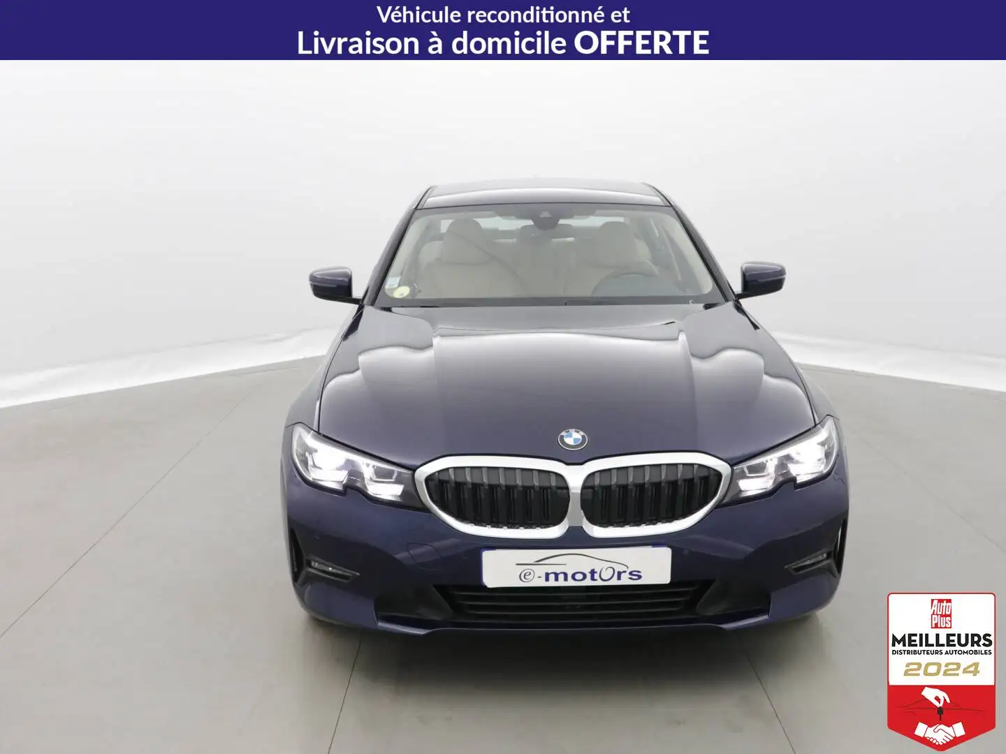BMW 318 318d 150 BVA8 Lounge +Caméra +PDC AR/AV Blanc - 2