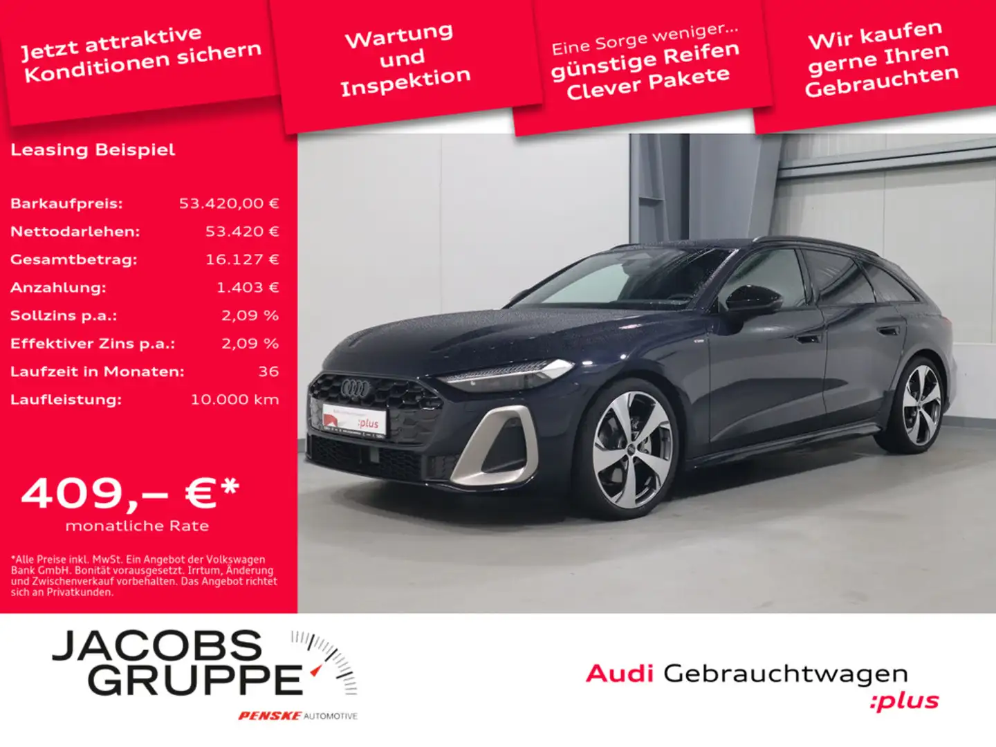Audi A5 Avant TFSI S line*edition one Matrix-LED*AHK*ACC * Blau - 1