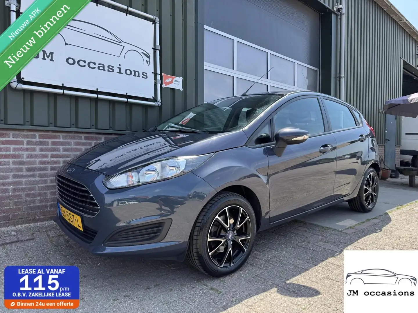 Ford Fiesta 1.0 Style|Airco|Navi|Lm velgen|nieuwe APK| Grijs - 1
