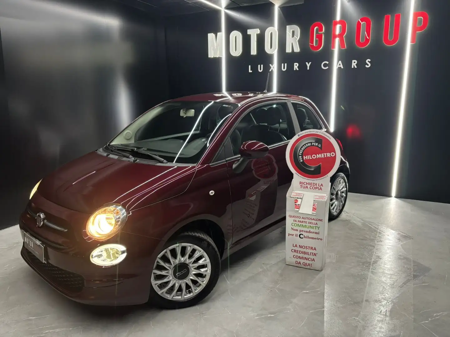 Fiat 500 500 1.2 EasyPower Lounge Rouge - 1