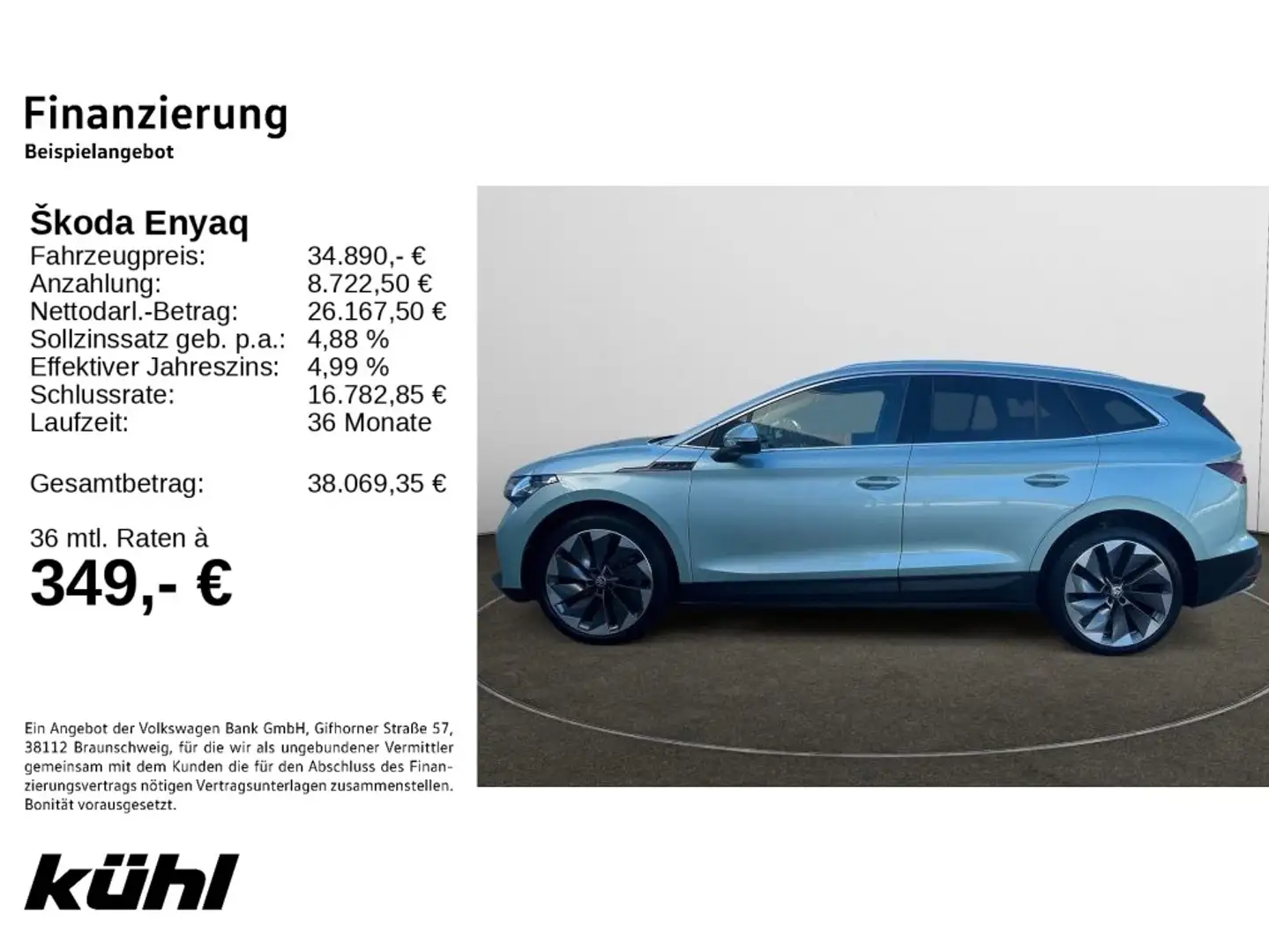 Skoda Enyaq iV 80 ecoSuite AHK,Pano,LM21 Silber - 2