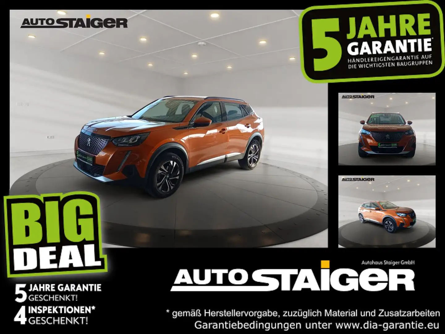 Peugeot 2008 1.2 PureTech 130 Allure LED+Navi+SHZ+Kam. Orange - 1