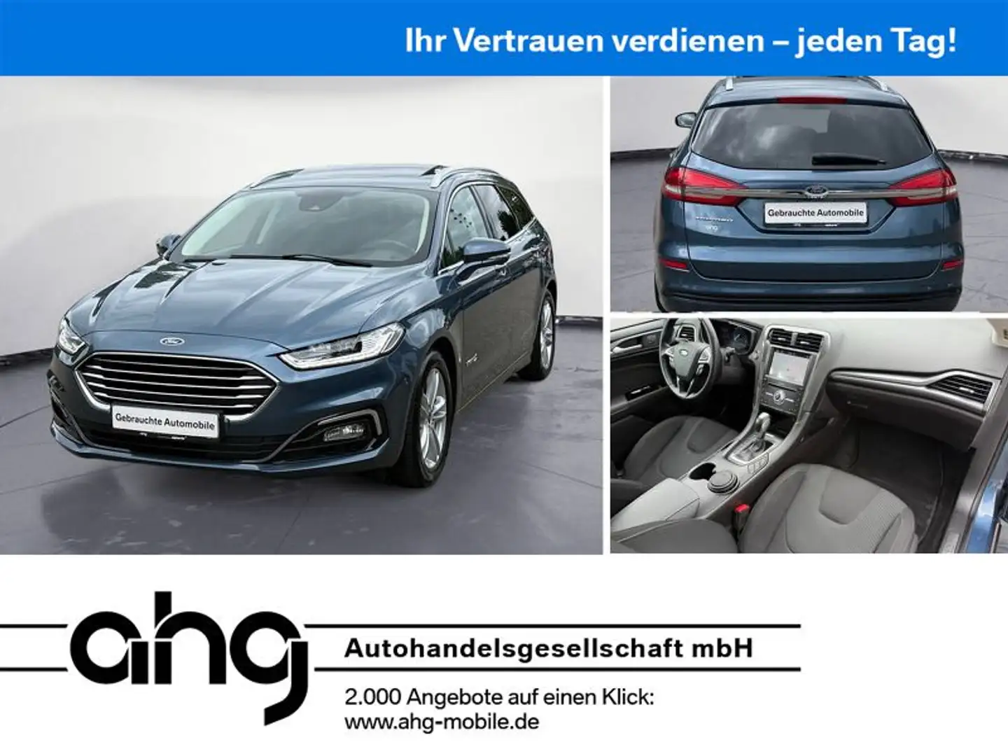 Ford Mondeo Turnier 2.0 Ti-VCT Hybrid Navi Klima PDC Bleu - 1