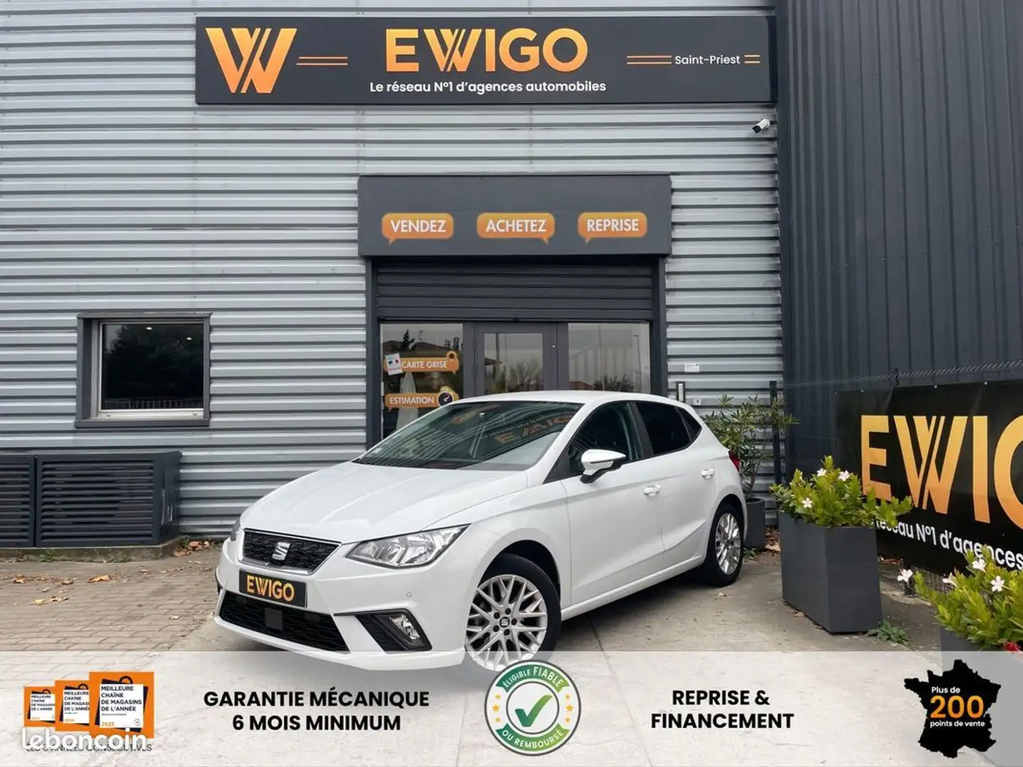 SEAT Ibiza 1.0l tsi 95ch style Blanc - 1