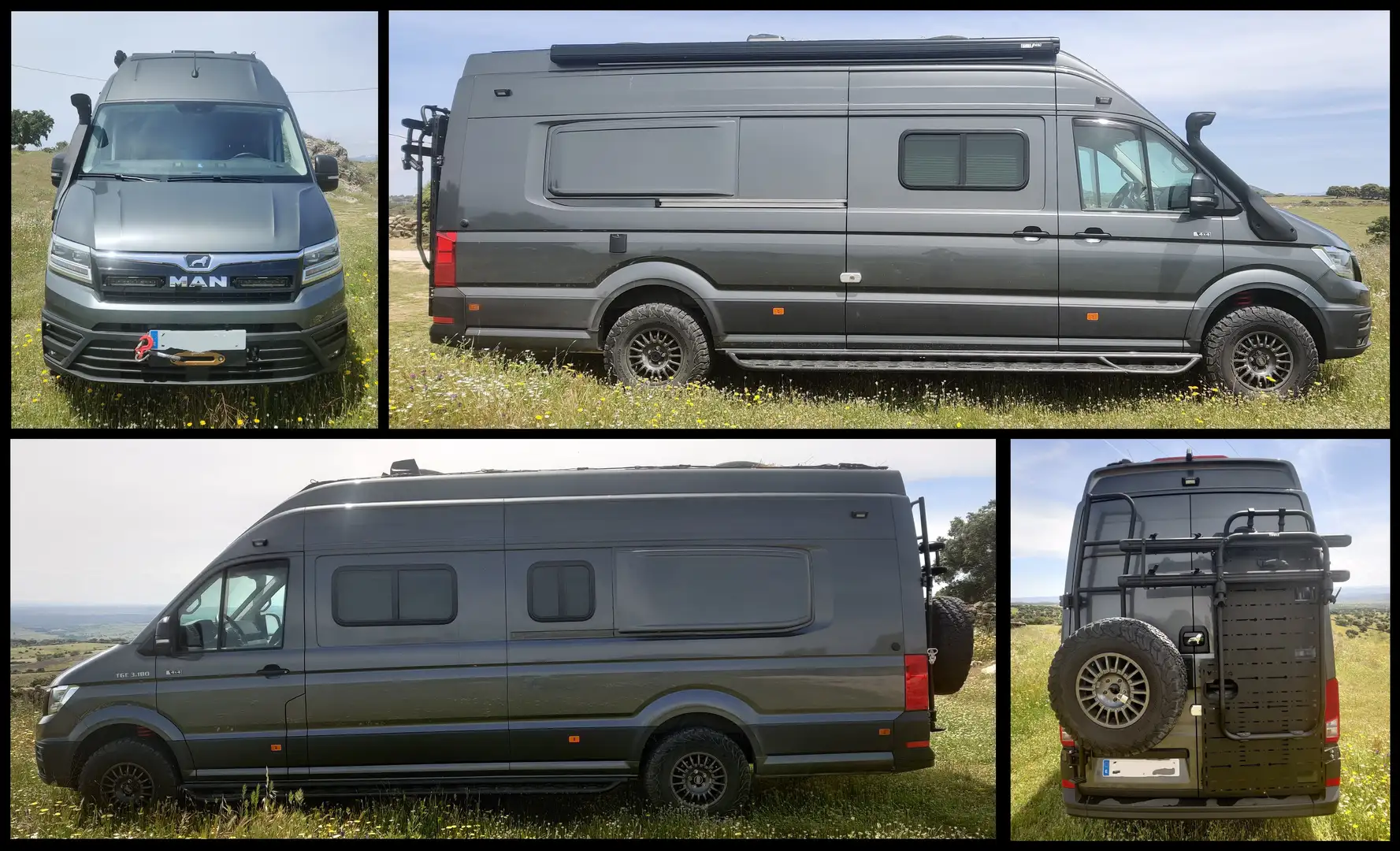 MAN TGE MAN TGE 3.180 4x4 180cv Camper 5 plazas Gris - 2