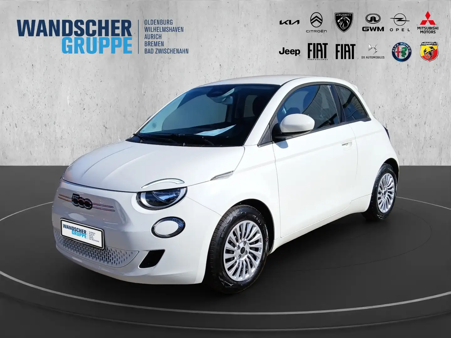 Fiat 500e Action +SHZ+SoundSys+SpurH+AUT Weiß - 1