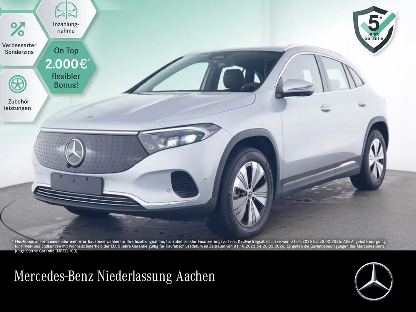 Mercedes-Benz EQA 300 4M PROG+ADVANCED+360+SPUR Plateado - 1