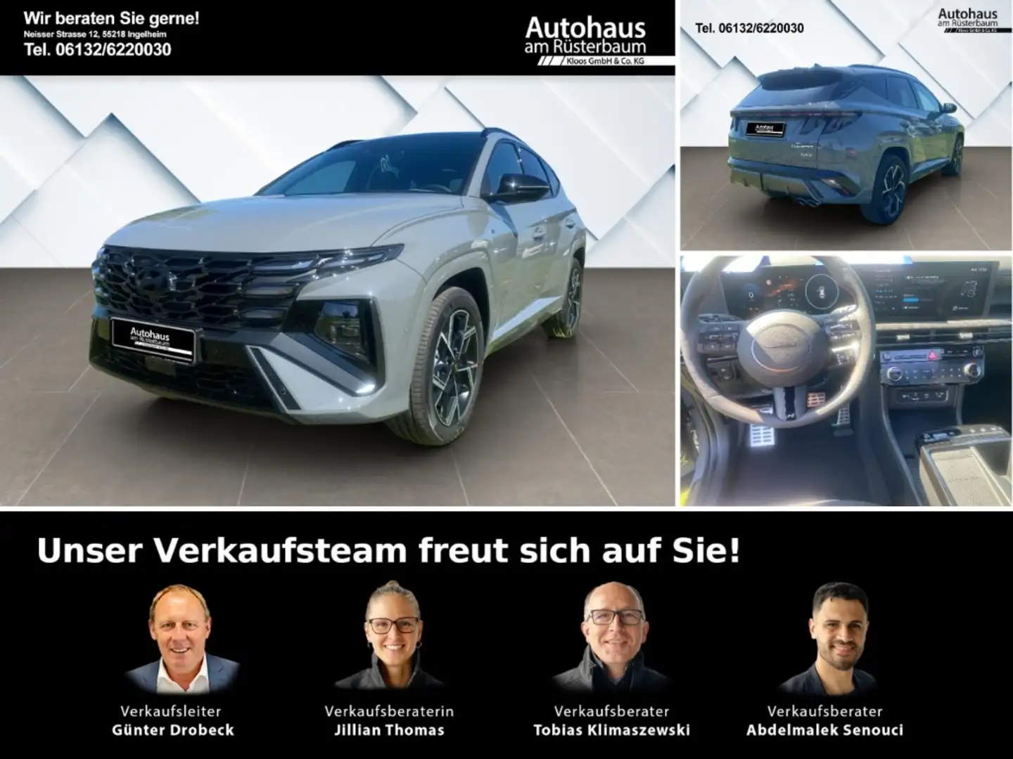 Hyundai TUCSON N Line Hybrid 4WD 6-AT Sitz-Paket, Assistenz-Paket Grigio - 1