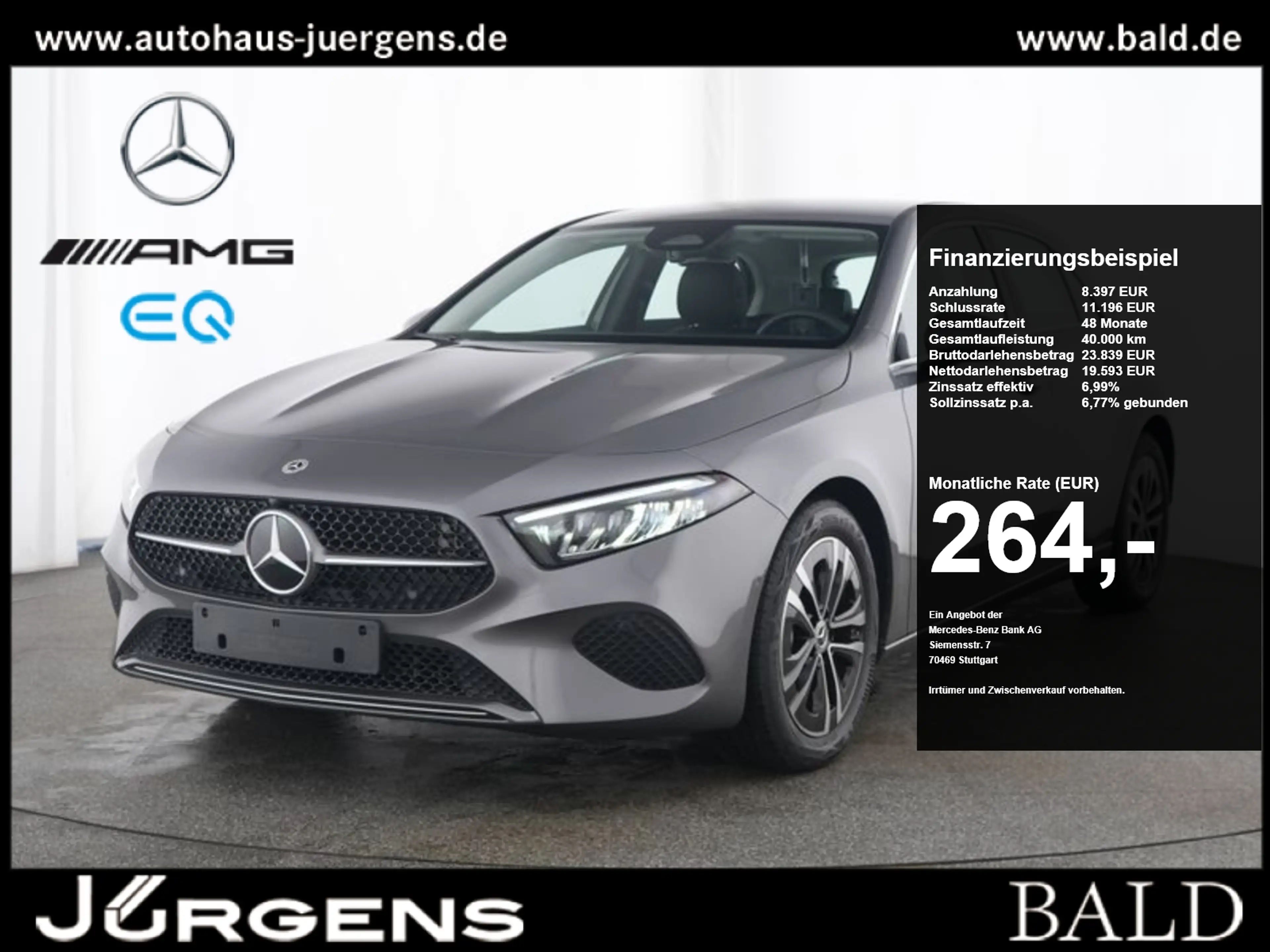 Mercedes-Benz A 180 Progressive/LED/Cam/AHK/Smartphone-Intg/17