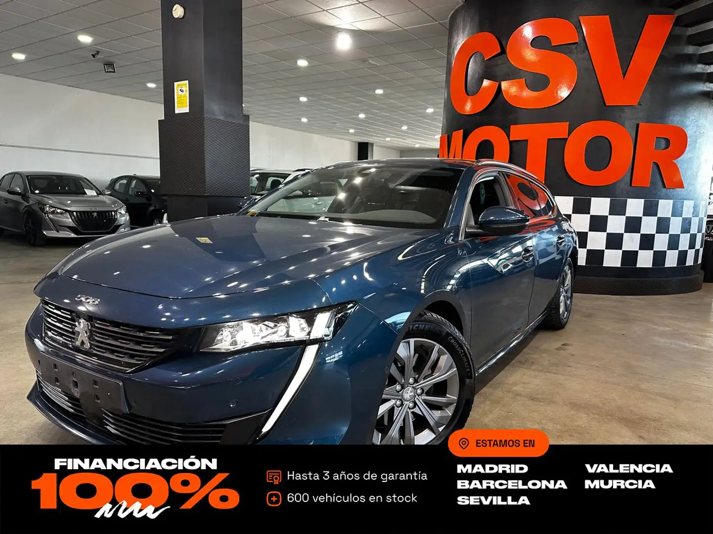 Peugeot 508 SW Allure HYBRID 225 e-EAT8 Bleu - 1