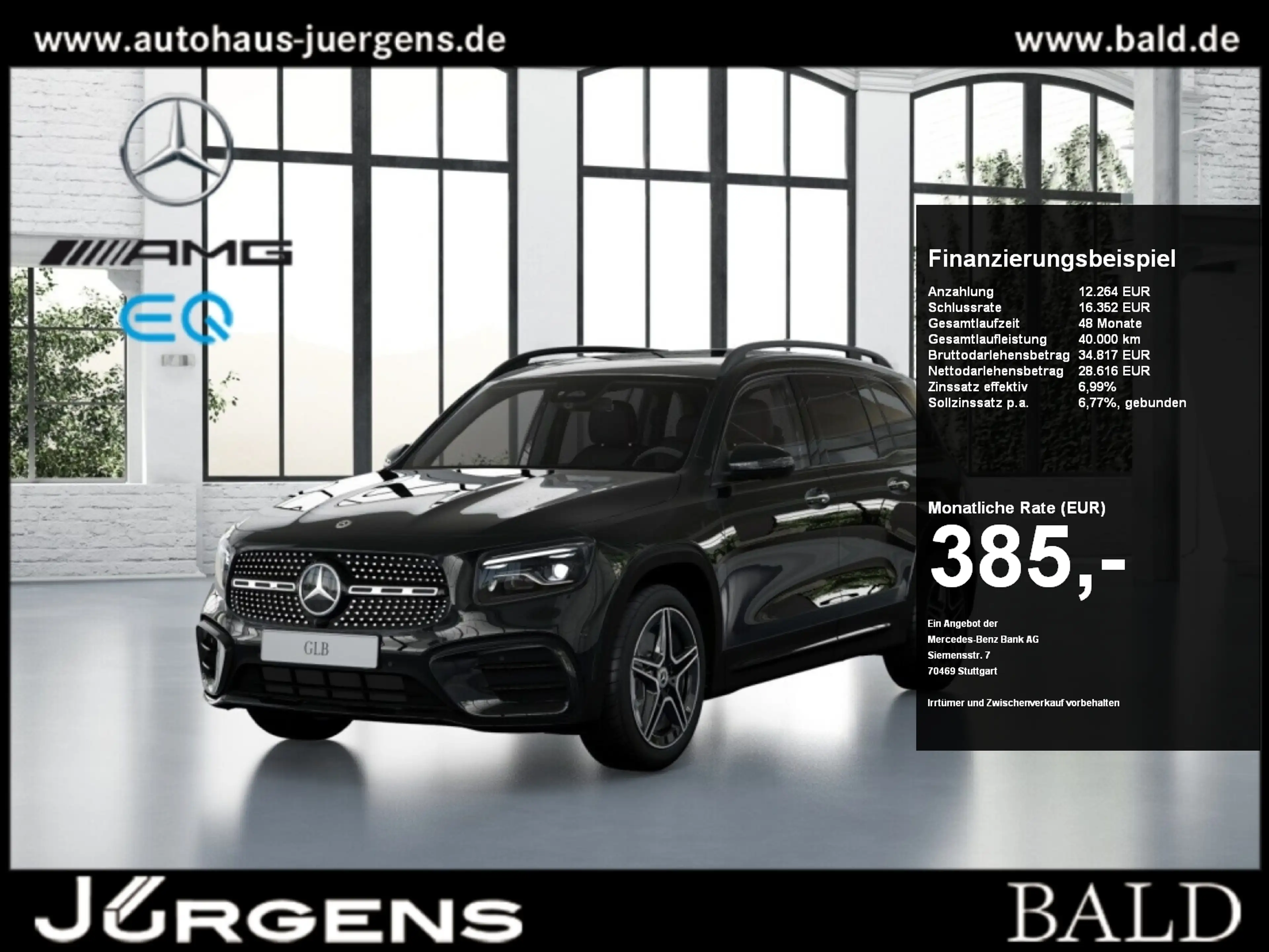 Mercedes-Benz GLB 200 AMG-Sport/MLB/360/Pano/AHK/Night/Totw/19