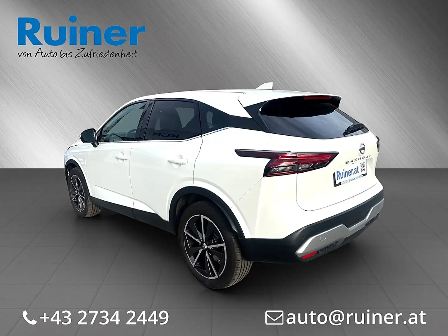 Nissan Qashqai 1,3 DIG-T MHEV Tekna Weiß - 2