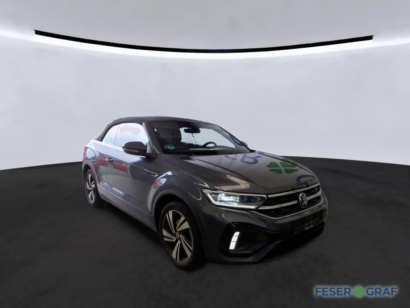 Volkswagen T-Roc Cabriolet R-Line 1.5 TSI DSG AHK RFK Keyless LED A Grau - 2