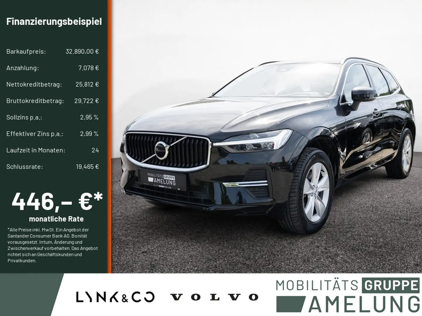 Volvo XC60 B4 Core KEYLESS PDC KAMERA NAVI LED Schwarz - 1