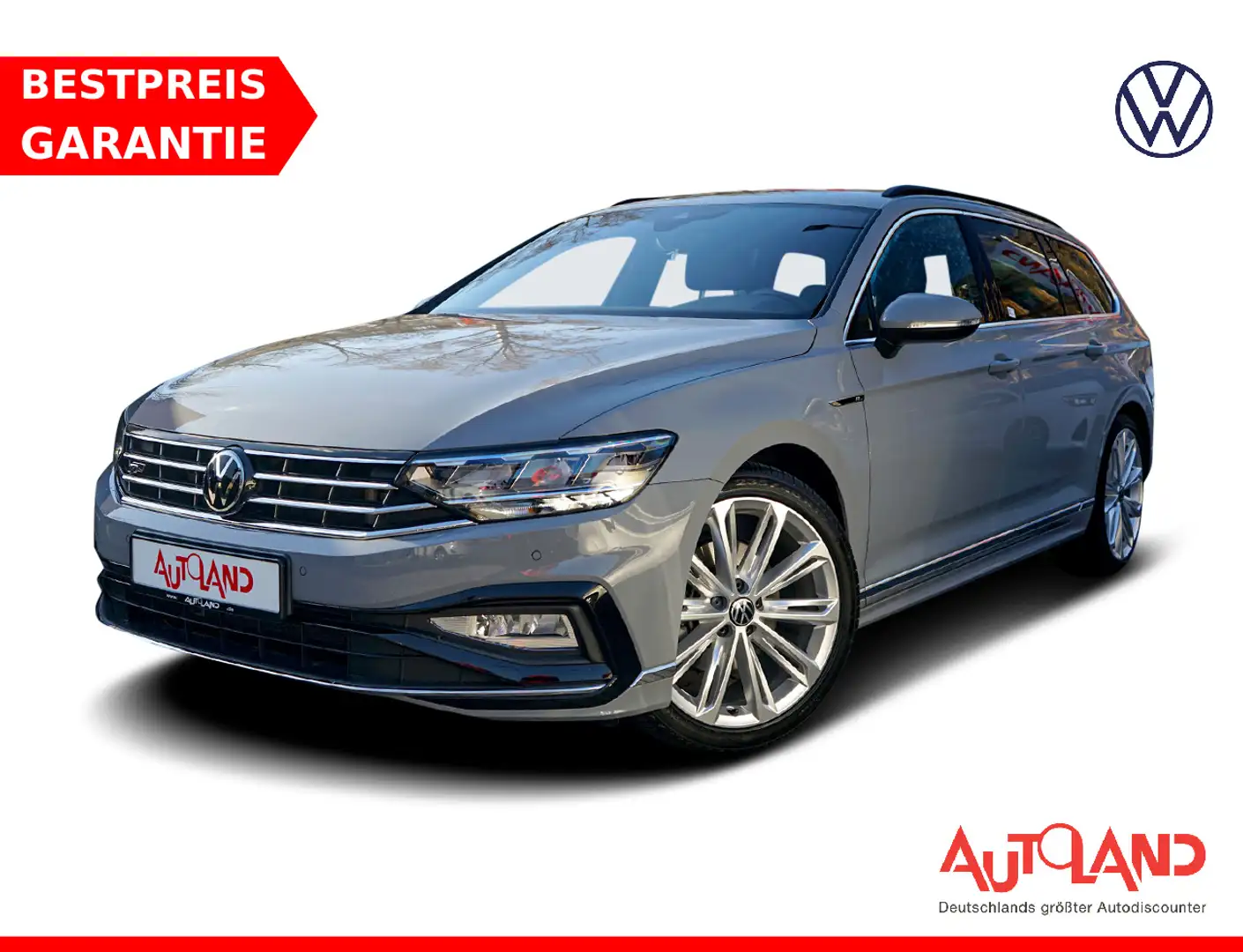 Volkswagen Passat Variant 2.0 TSI DSG R-Line LED Navi ACC Gris - 1