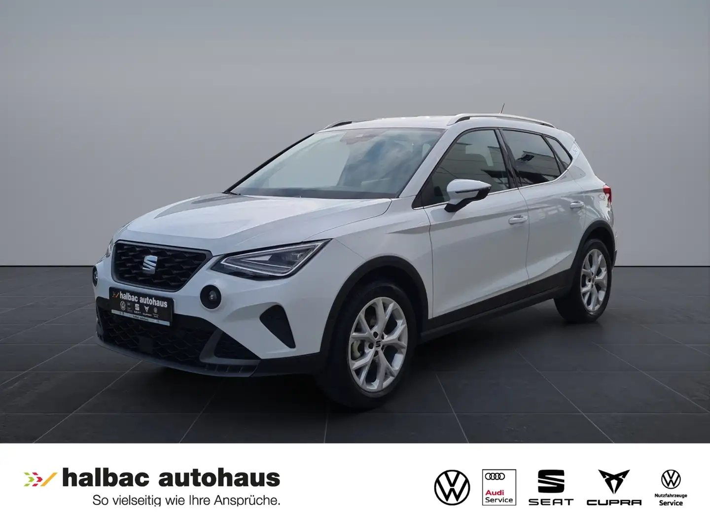 SEAT Arona 1.0 TSI DSG FR+NAVI+PDC+SHZ+LED+ACC+APPCONN Weiß - 1