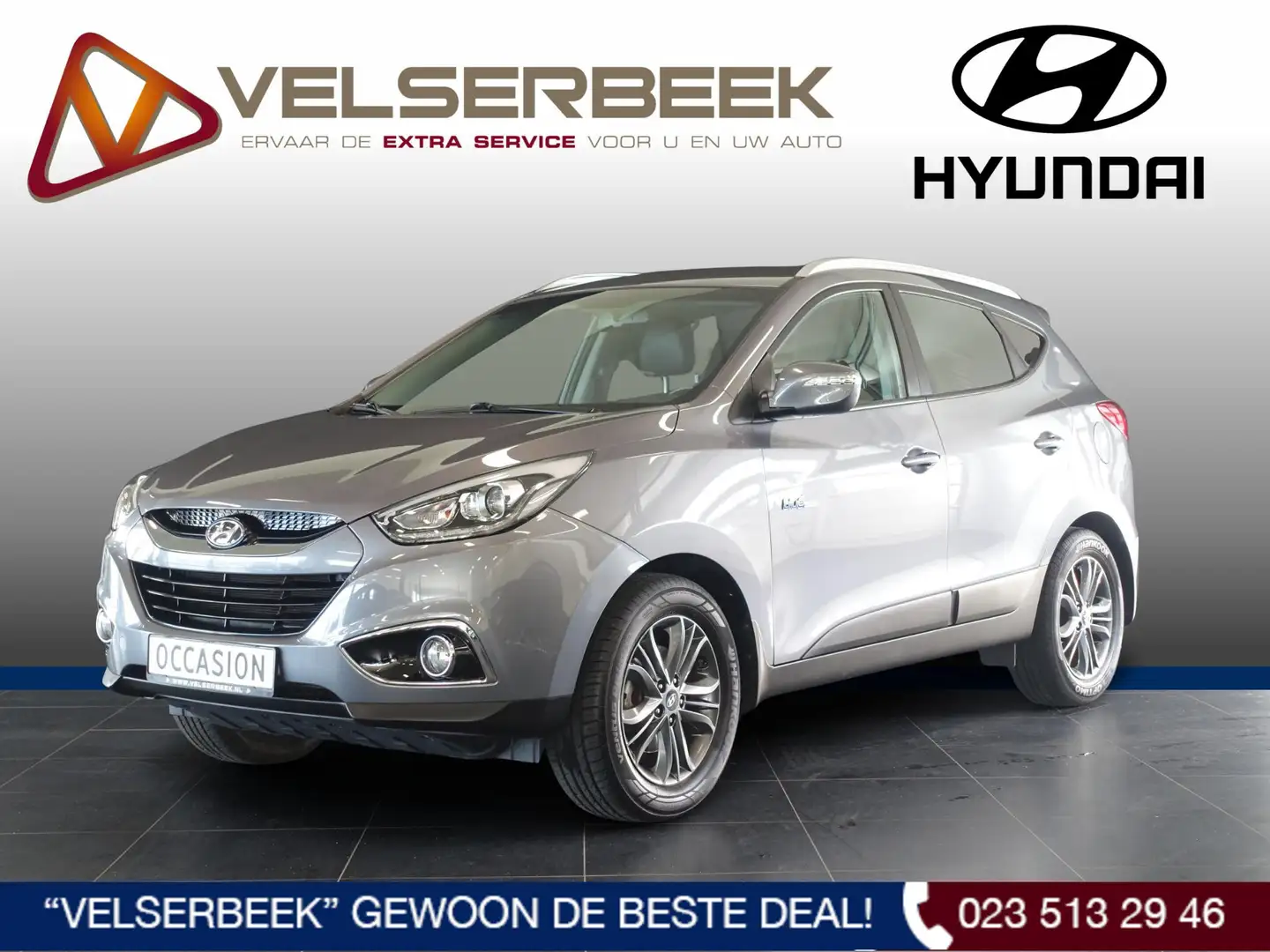 Hyundai iX35 1.6i GDI Go! * Trekhaak / Navigatie / Cruise * Gris - 1