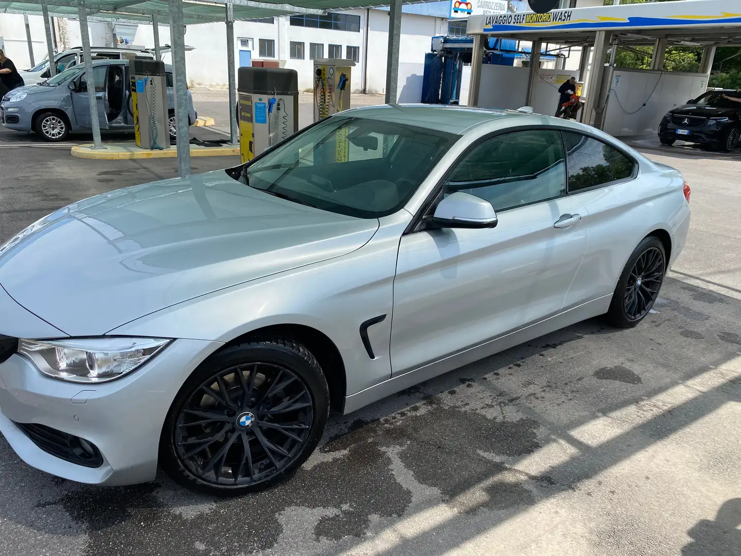BMW 420 420d Coupe Advantage auto Xdrive Argento - 1