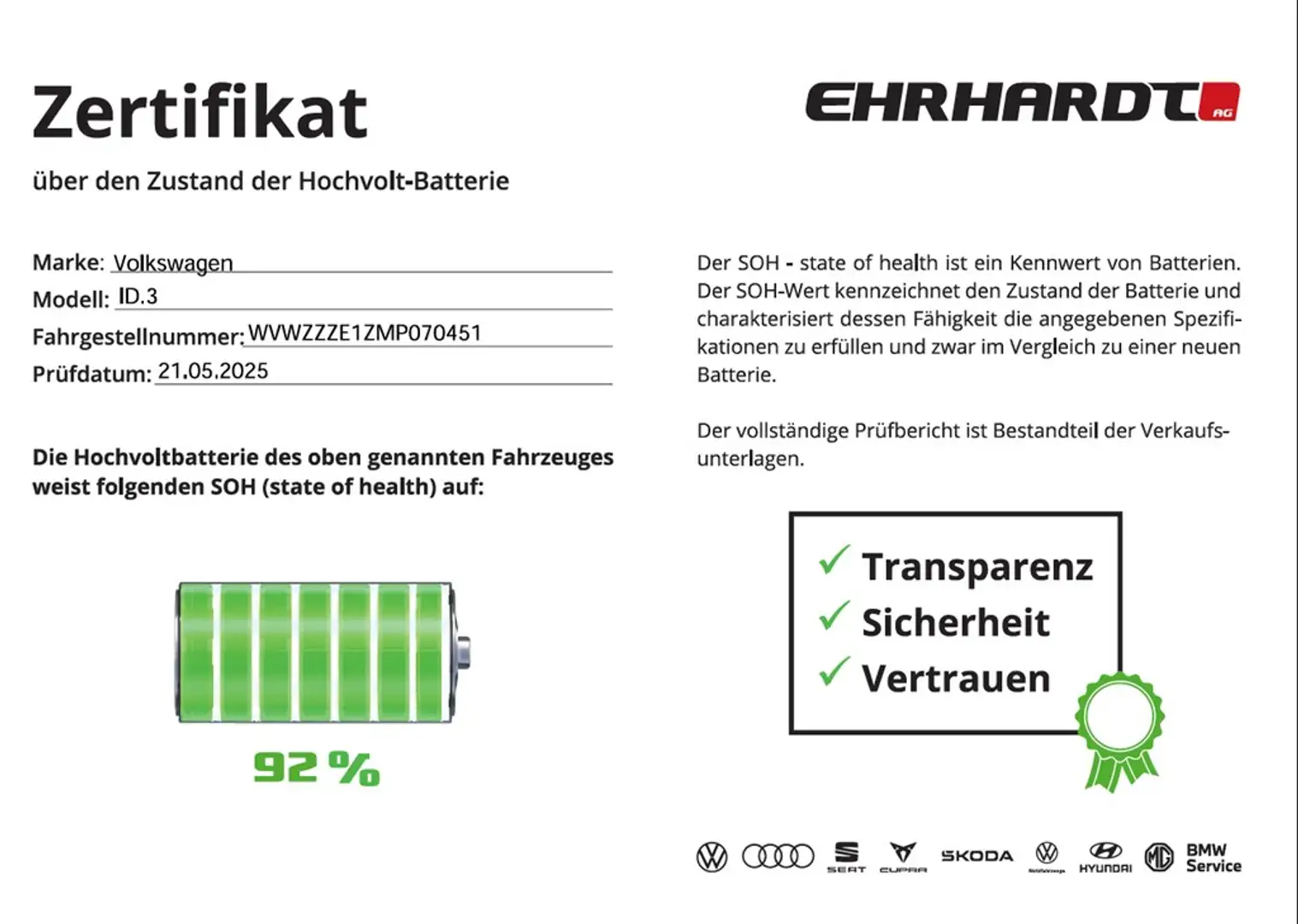 Volkswagen ID.3 58 kwh Pro Performance WÄRMEPU*NAVI*LED*ACC*PDC... Weiß - 2