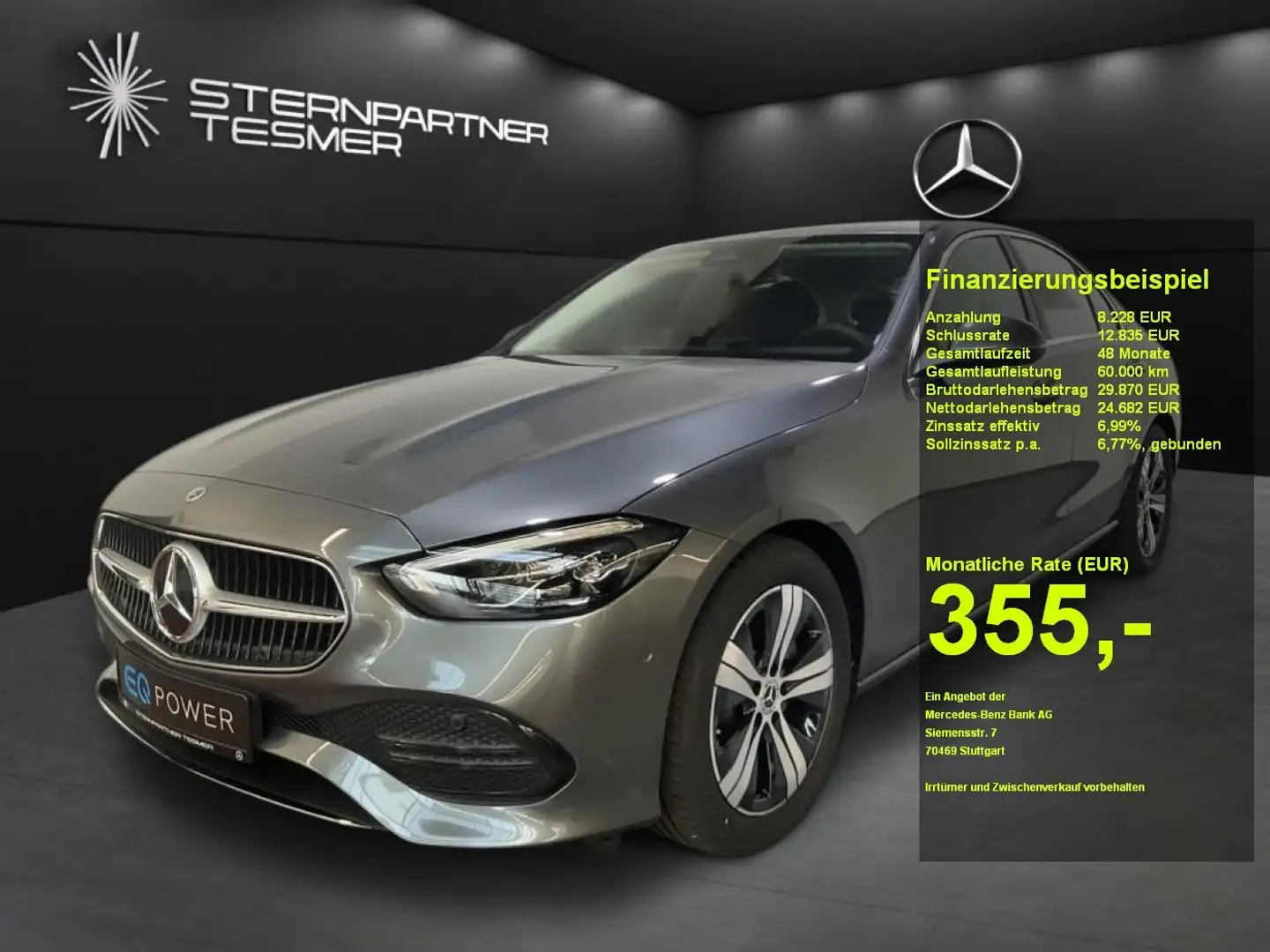 Mercedes-Benz C 180 Avantgarde, Kamera, Carpl., LED, PDC Szürke - 1