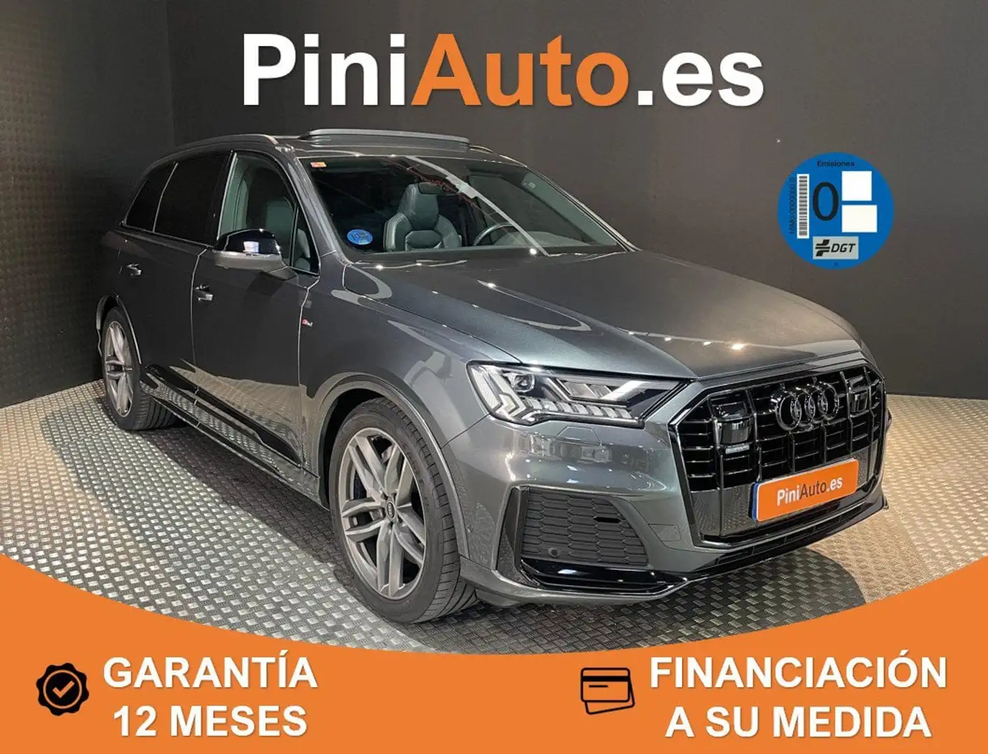 Audi Q7 55 TFSIe Black line plus quattro tiptronic Gris - 1