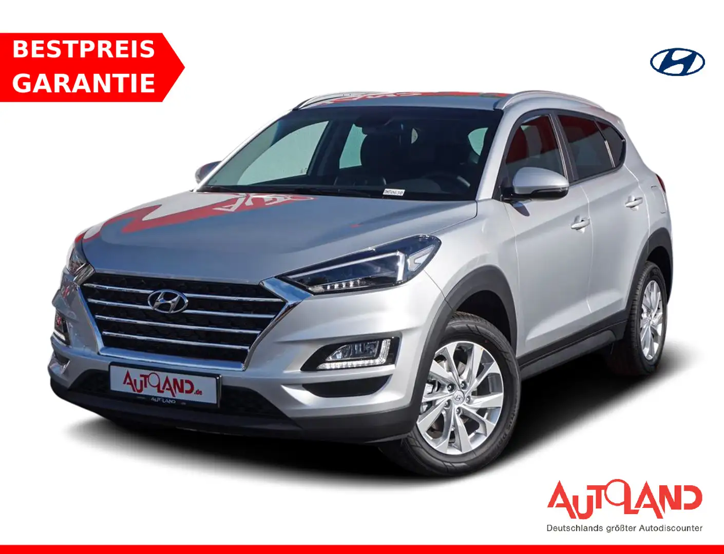 Hyundai TUCSON 1.6 GDI AAC Navi LED SHZ PDC Kam Temp Silber - 1