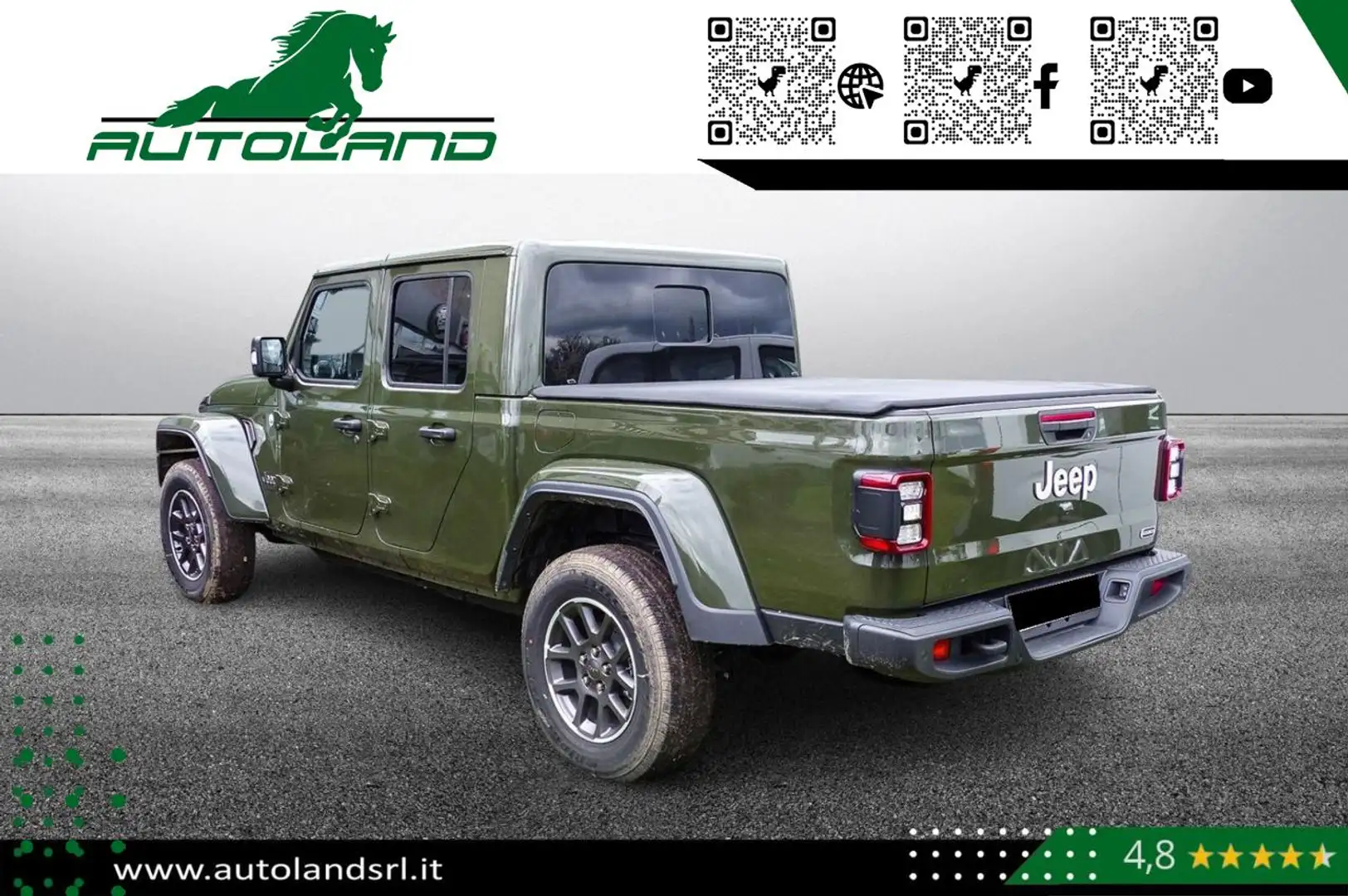Jeep Gladiator 3.0 Diesel V6 Overland *Km ZERO*IvaEsclusa Зелений - 2