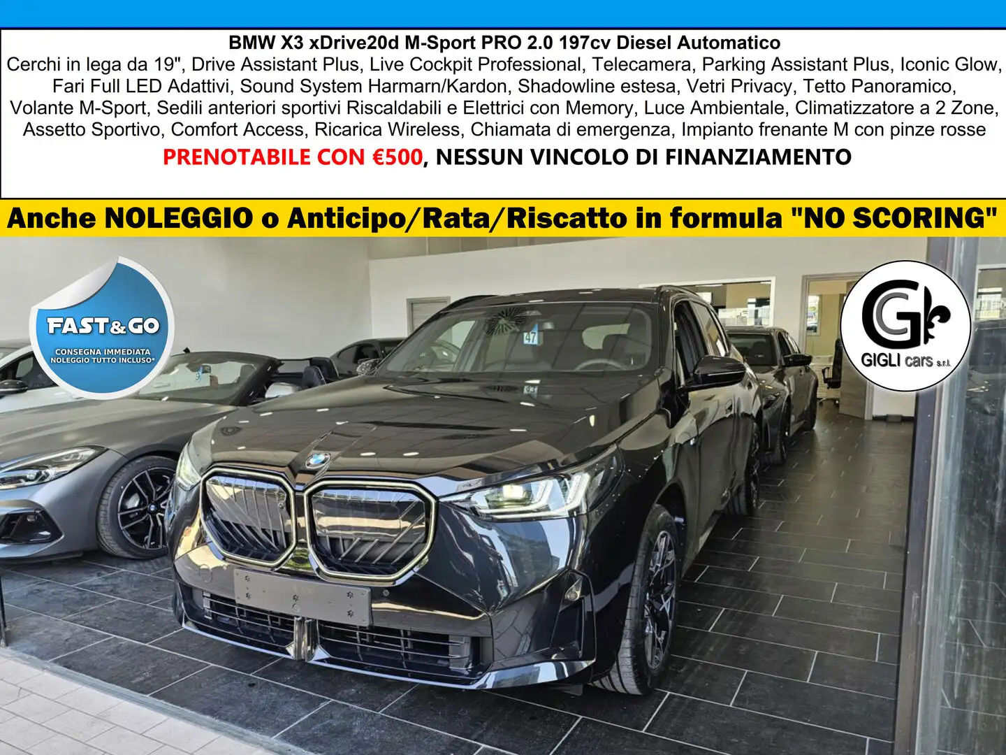 BMW X3 XDrive20d M-Sport PRO NEW MODEL C19" Tetto MSport Negru - 1