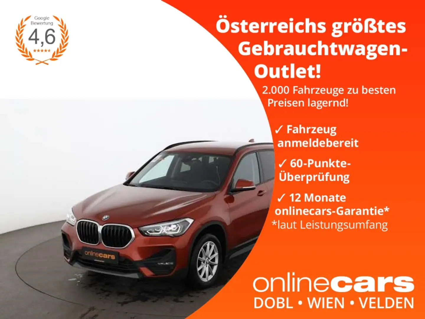 BMW X1 xDrive 18d Advantage LED HEAD-UP NAVI SITZHZG Orange - 1
