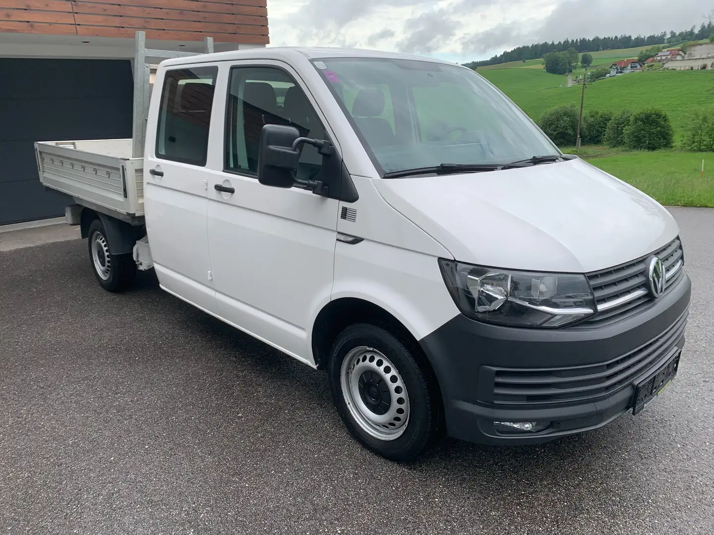 Volkswagen T6 Transporter Doka-Pritsche,Service+ZR Neu,Mwst.Ausweisbar Blanco - 2