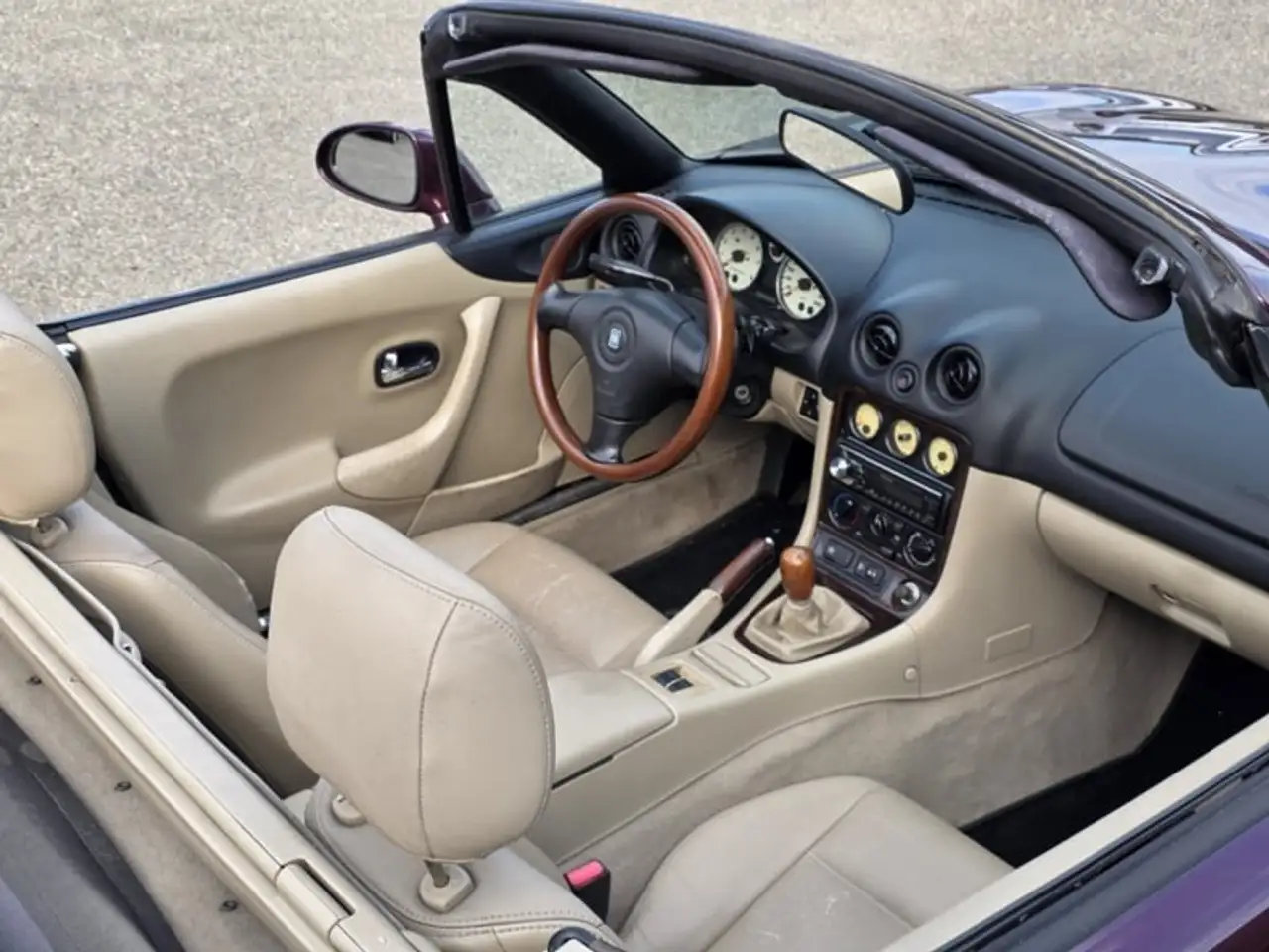 Mazda MX-5 NB 1.6 | 2000 Paars miracle decade INCL. hardtop, foto 3