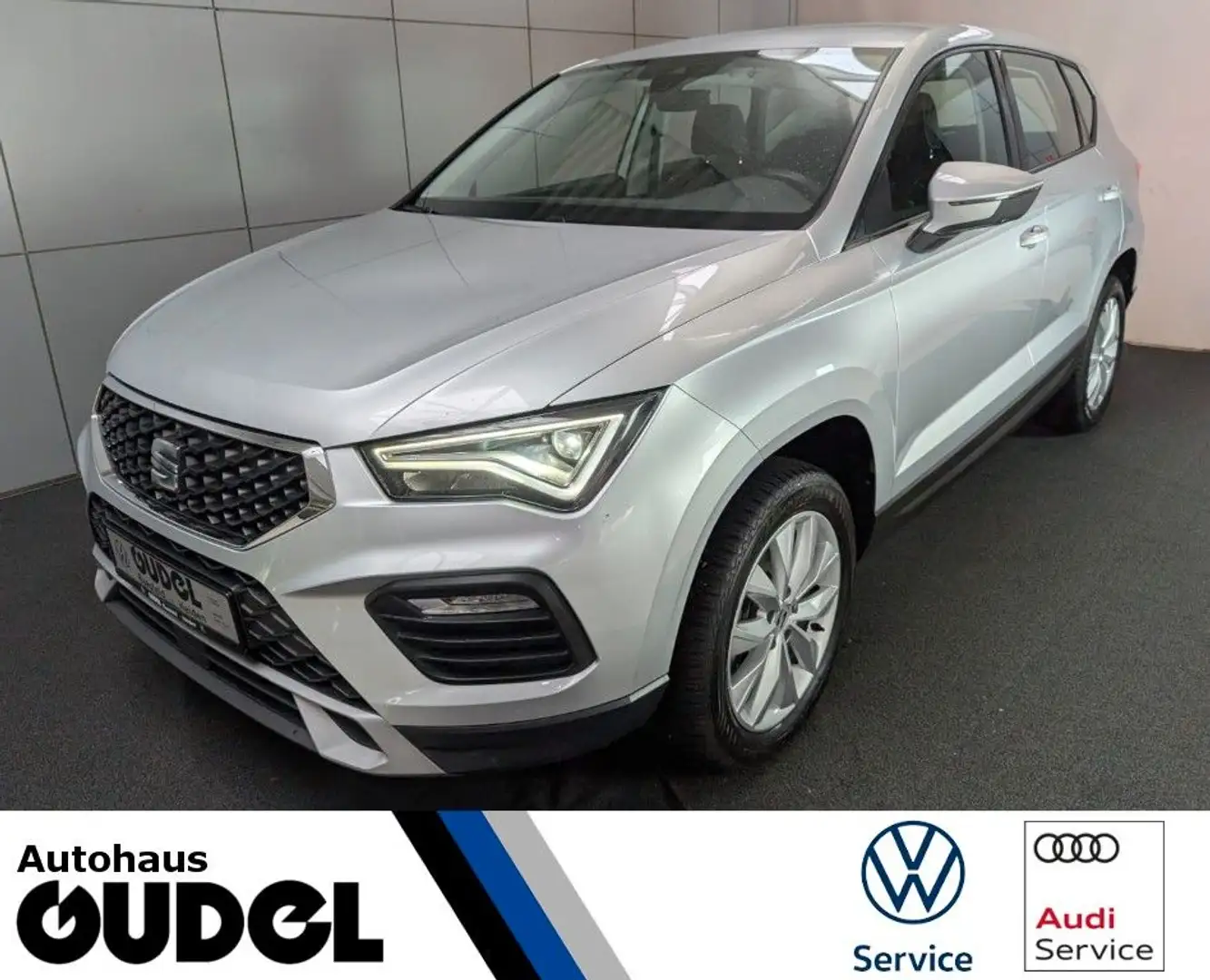 SEAT Ateca Style 1.5 TSI ACT OPF AHK Smart-Link GRA Silber - 1