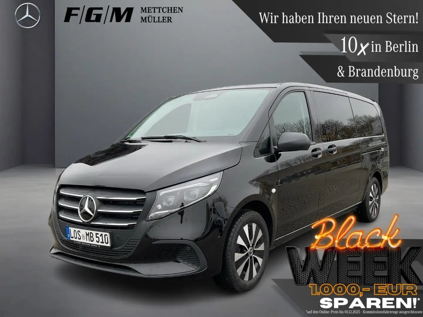 Mercedes-Benz Vito 116 CDI Tourer PRO extralang MBeam|TWA|AHK Nero - 1