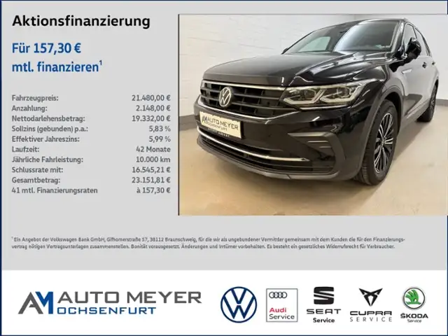 Volkswagen Tiguan LIFE 1.5 TSI Navi HUD Panodach IQ.Light Standheiz